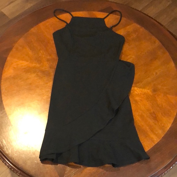 Lulu’s Great Things Black Ruffled Bodycon Mini Dress XS - Picture 2 of 6